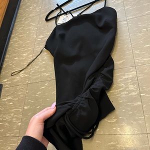 NEW WITH TAG ZARA BLACK SCRUNCH DRESS